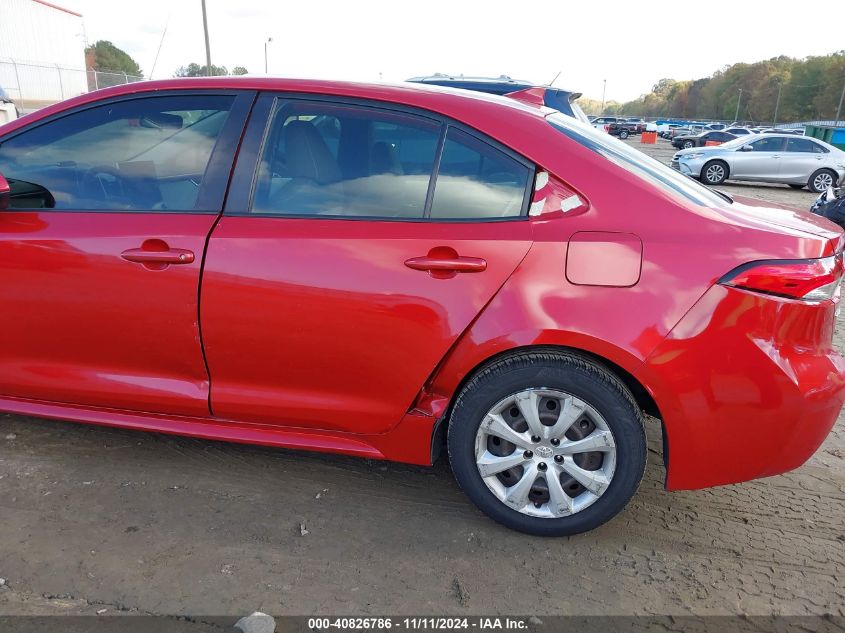 2021 Toyota Corolla Le VIN: JTDEPMAE5MJ124784 Lot: 40826786