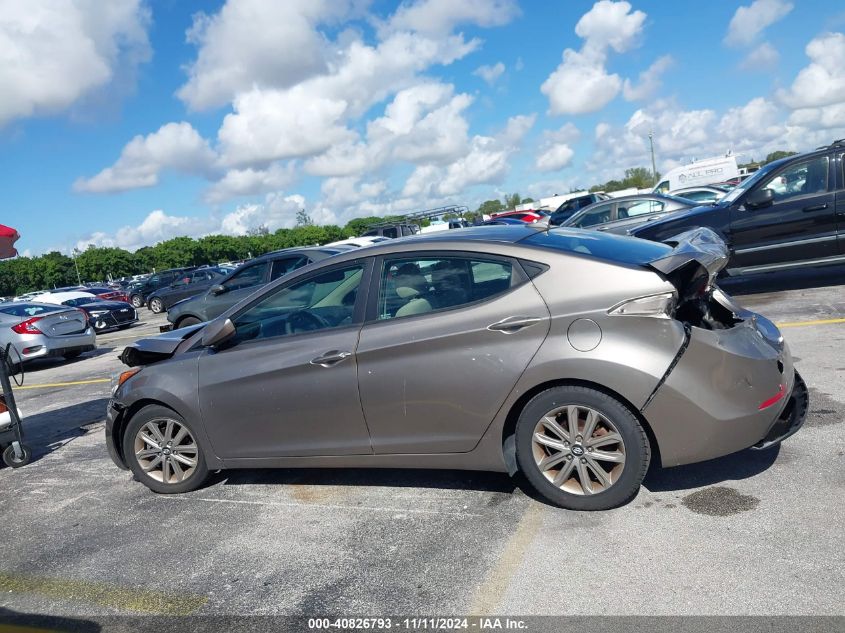 2015 Hyundai Elantra Se/Sport/Limited VIN: 5NPDH4AEXFH612522 Lot: 40826793