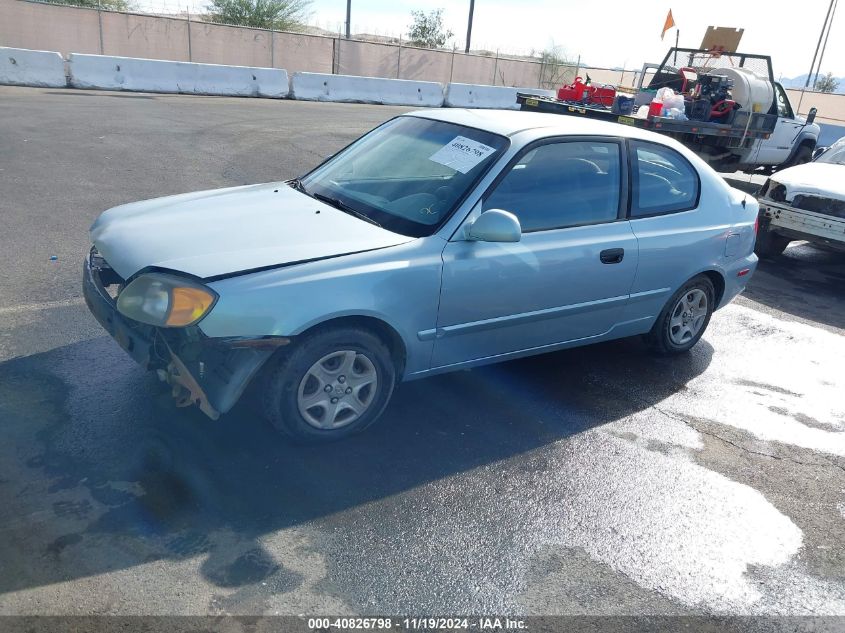 2004 Hyundai Accent Gl/Gt VIN: KMHCG35C14U314148 Lot: 40826798