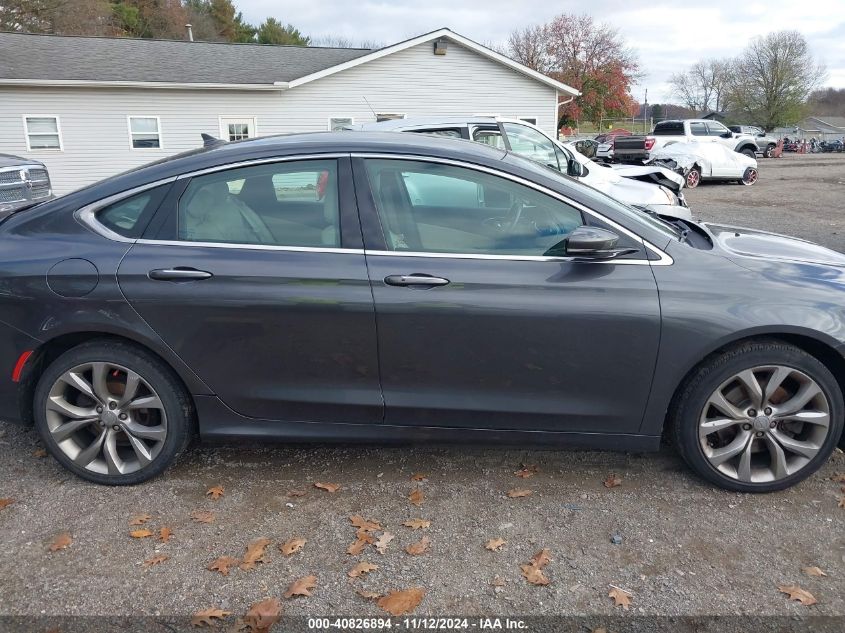 2015 Chrysler 200 C VIN: 1C3CCCCB0FN501781 Lot: 40826894