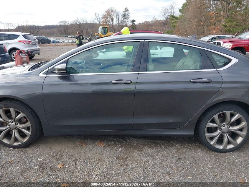 2015 Chrysler 200 C VIN: 1C3CCCCB0FN501781 Lot: 40826894