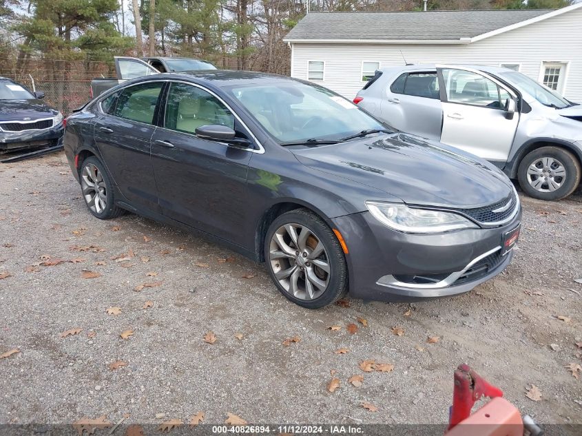 2015 Chrysler 200 C VIN: 1C3CCCCB0FN501781 Lot: 40826894