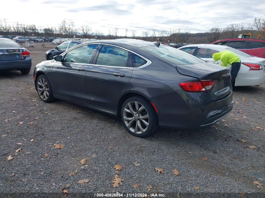 2015 Chrysler 200 C VIN: 1C3CCCCB0FN501781 Lot: 40826894