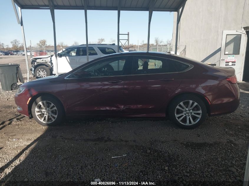 2015 Chrysler 200 Limited VIN: 1C3CCCAB5FN688163 Lot: 40826896