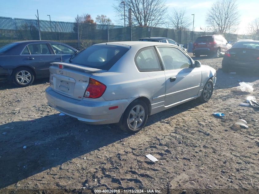 2005 Hyundai Accent Gls/Gt VIN: KMHCG35C05U366176 Lot: 40826915