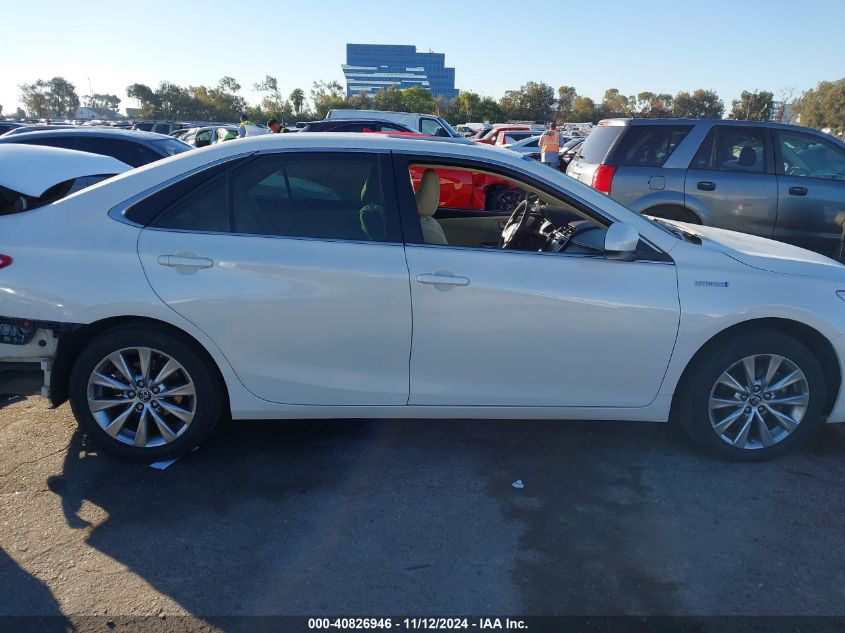 2015 Toyota Camry Hybrid Xle VIN: 4T1BD1FK4FU153862 Lot: 40826946