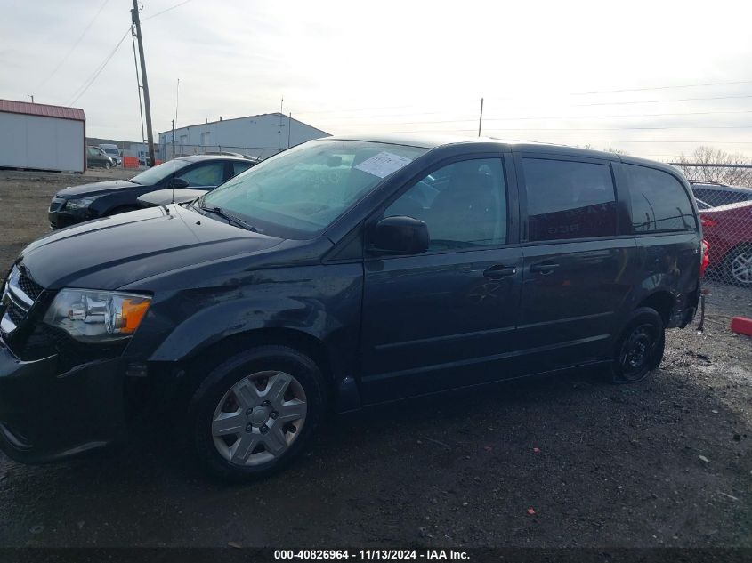 2012 Dodge Grand Caravan Se/Avp VIN: 2C4RDGBG7CR220289 Lot: 40826964