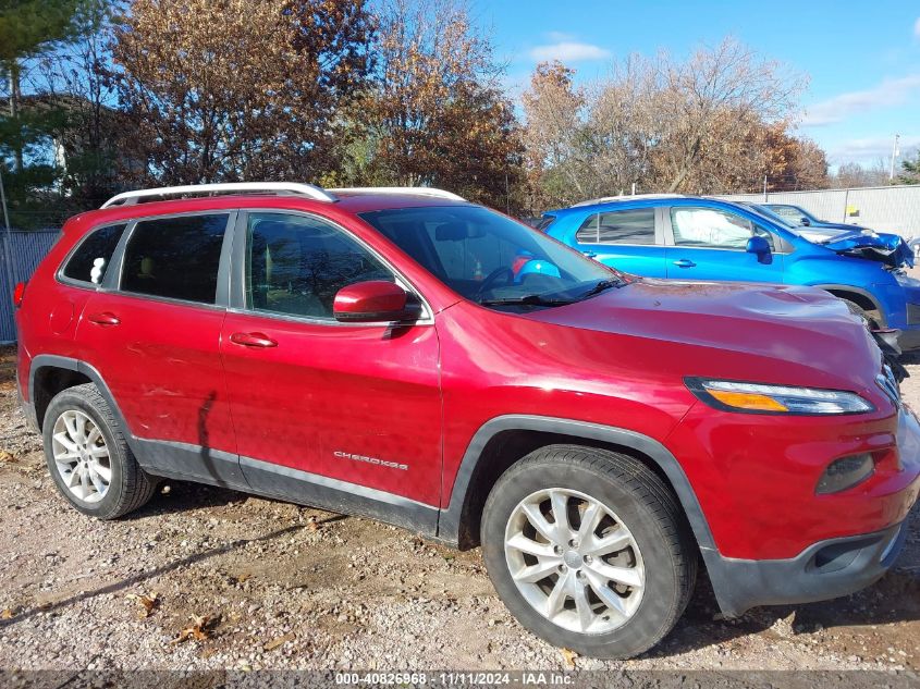 2016 Jeep Cherokee Limited VIN: 1C4PJMDB4GW239962 Lot: 40826968