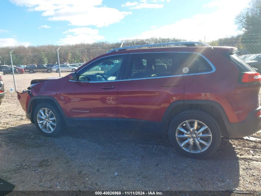 2016 Jeep Cherokee Limited VIN: 1C4PJMDB4GW239962 Lot: 40826968