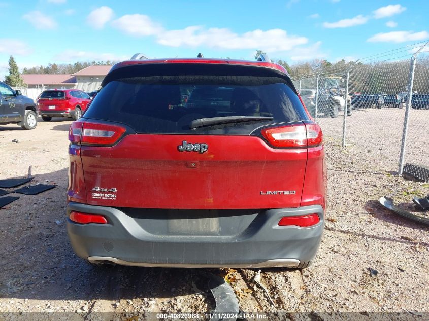 2016 Jeep Cherokee Limited VIN: 1C4PJMDB4GW239962 Lot: 40826968