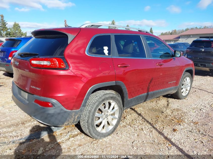 2016 Jeep Cherokee Limited VIN: 1C4PJMDB4GW239962 Lot: 40826968