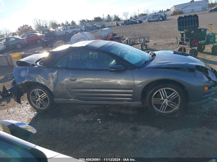 2003 Mitsubishi Eclipse Spyder Gts VIN: 4A3AE75H43E163722 Lot: 40826981