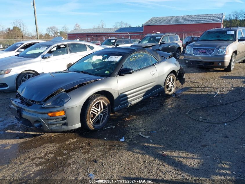 2003 Mitsubishi Eclipse Spyder Gts VIN: 4A3AE75H43E163722 Lot: 40826981