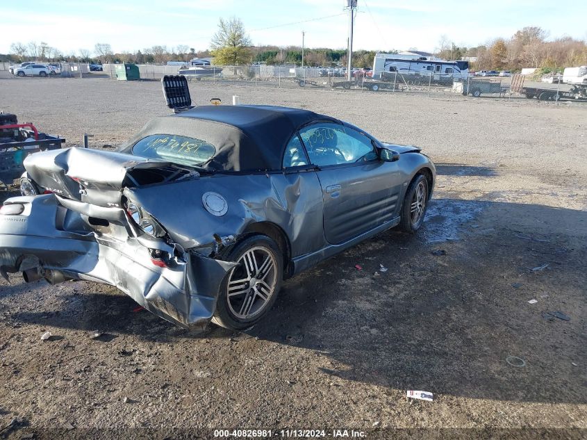 2003 Mitsubishi Eclipse Spyder Gts VIN: 4A3AE75H43E163722 Lot: 40826981