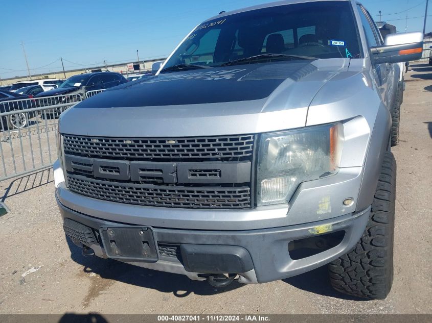 2011 Ford F-150 Svt Raptor VIN: 1FTFW1R66BFC20071 Lot: 40827041