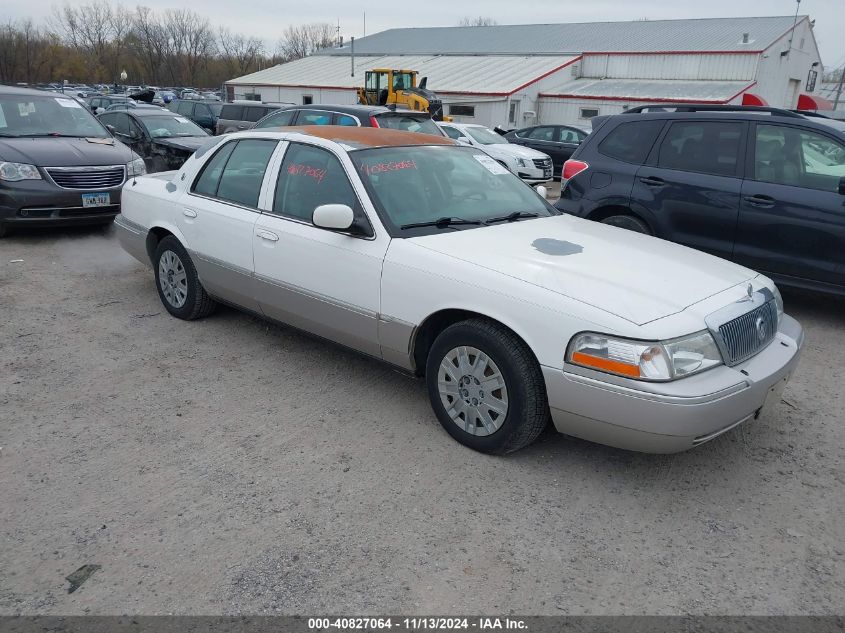 2005 Mercury Grand Marquis Gs VIN: 2MEFM74WX5X606239 Lot: 40827064