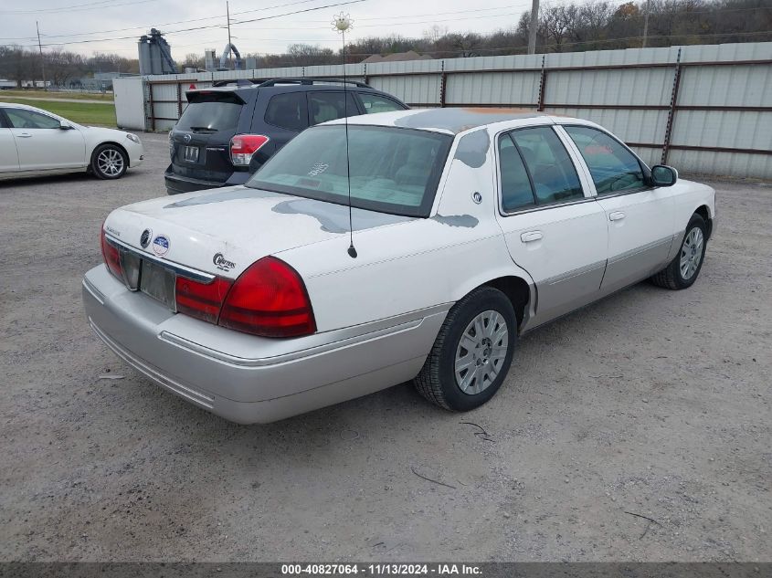 2005 Mercury Grand Marquis Gs VIN: 2MEFM74WX5X606239 Lot: 40827064