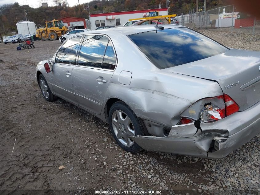 2004 Lexus Ls 430 Base (A6) VIN: JTHBN36F340134142 Lot: 40827102