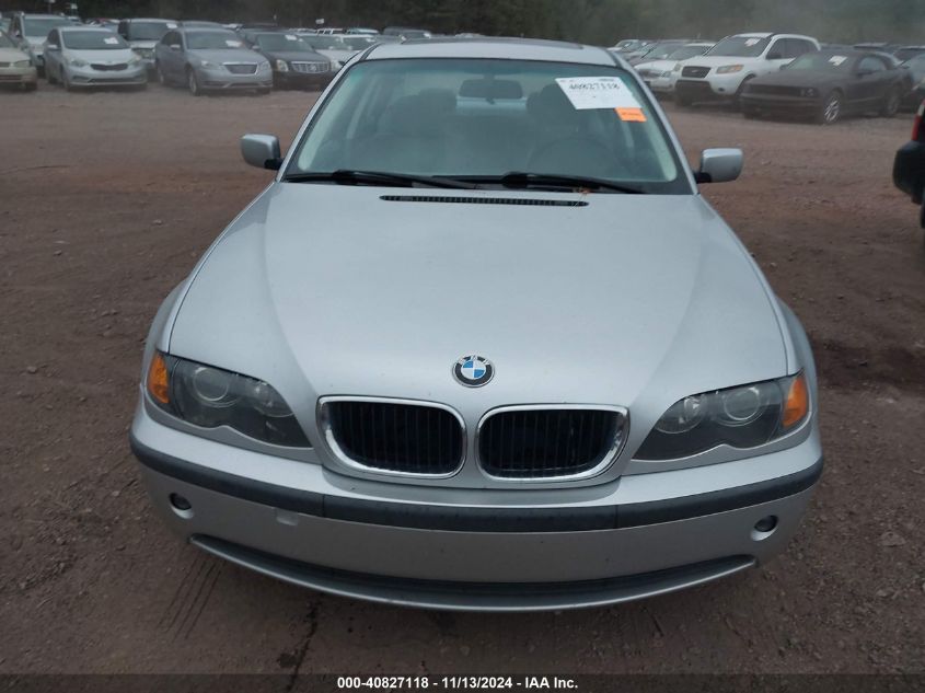 2002 BMW 325I VIN: WBAEV33482KL69166 Lot: 40827118