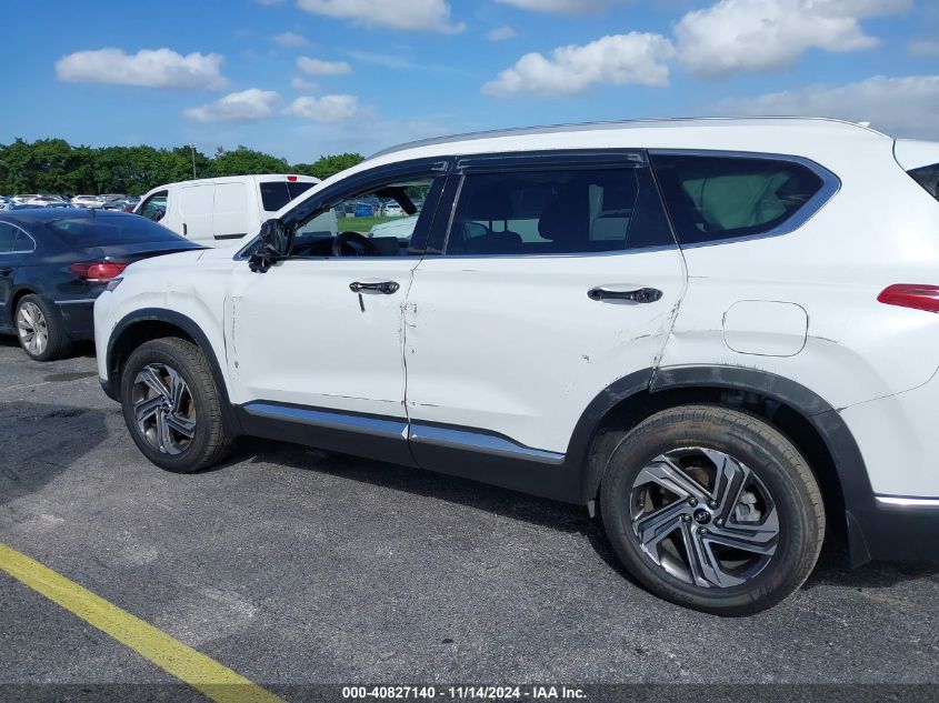 2022 Hyundai Santa Fe Sel VIN: 5NMS2DAJ4NH437508 Lot: 40827140