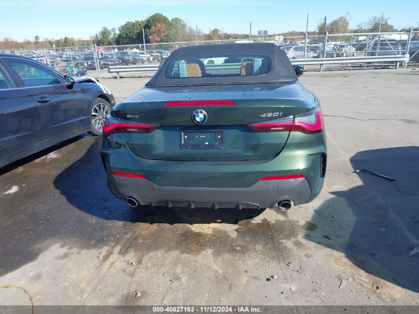 2024 BMW 4 Series 430I xDrive VIN: WBA43AT07RCP98239 Lot: 40827163