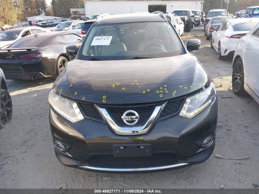 2016 Nissan Rogue Sl VIN: 5N1AT2MV5GC785231 Lot: 40827171