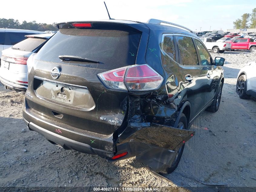 2016 Nissan Rogue Sl VIN: 5N1AT2MV5GC785231 Lot: 40827171