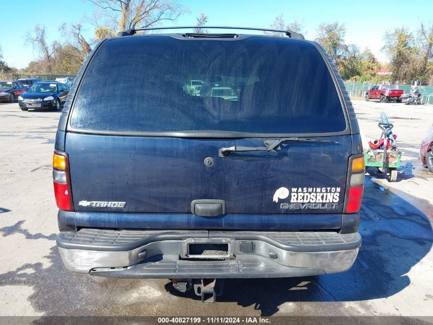 2004 Chevrolet Tahoe Ls VIN: 1GNEK13ZX4J201458 Lot: 40827199