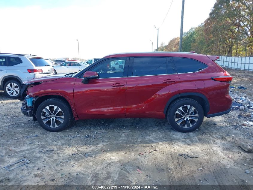 2021 Toyota Highlander Xle VIN: 5TDGZRAH7MS523208 Lot: 40827219