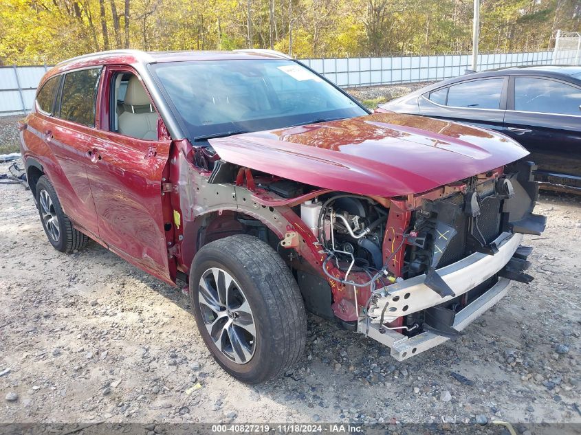 2021 Toyota Highlander Xle VIN: 5TDGZRAH7MS523208 Lot: 40827219