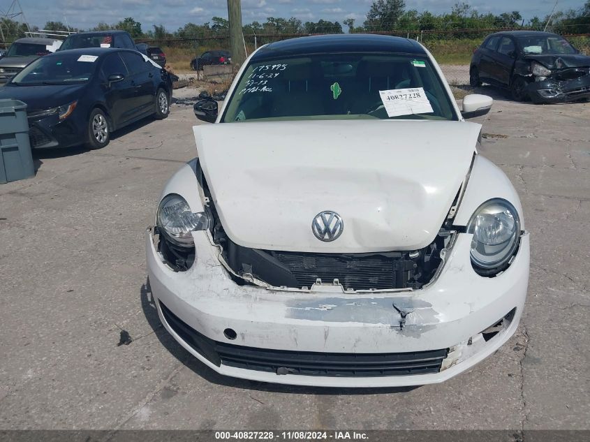 2013 Volkswagen Beetle 2.5L VIN: 3VWJX7AT4DM645347 Lot: 40827228