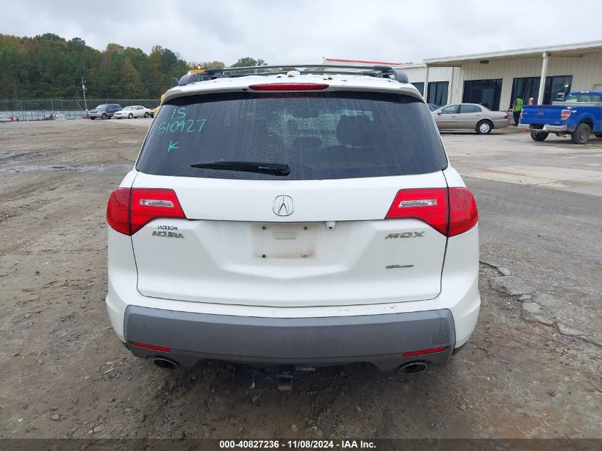 2009 Acura Mdx Technology Package VIN: 2HNYD28429H510427 Lot: 40827236