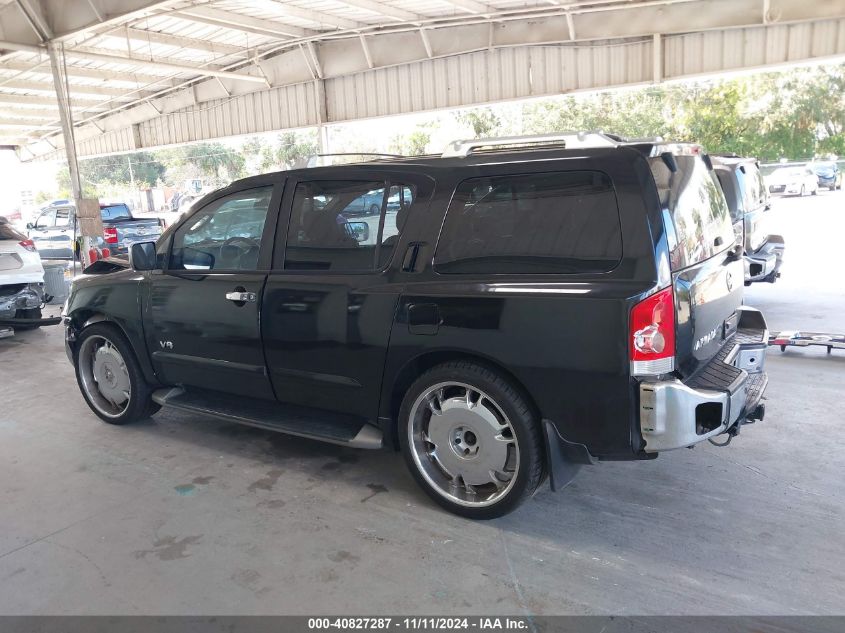 2005 Nissan Armada Le VIN: 5N1AA08A85N723003 Lot: 40827287