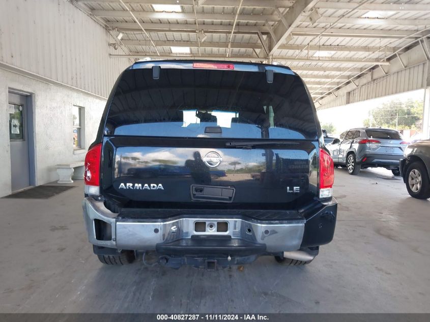 2005 Nissan Armada Le VIN: 5N1AA08A85N723003 Lot: 40827287