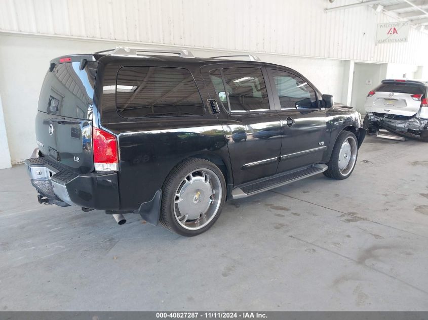 2005 Nissan Armada Le VIN: 5N1AA08A85N723003 Lot: 40827287