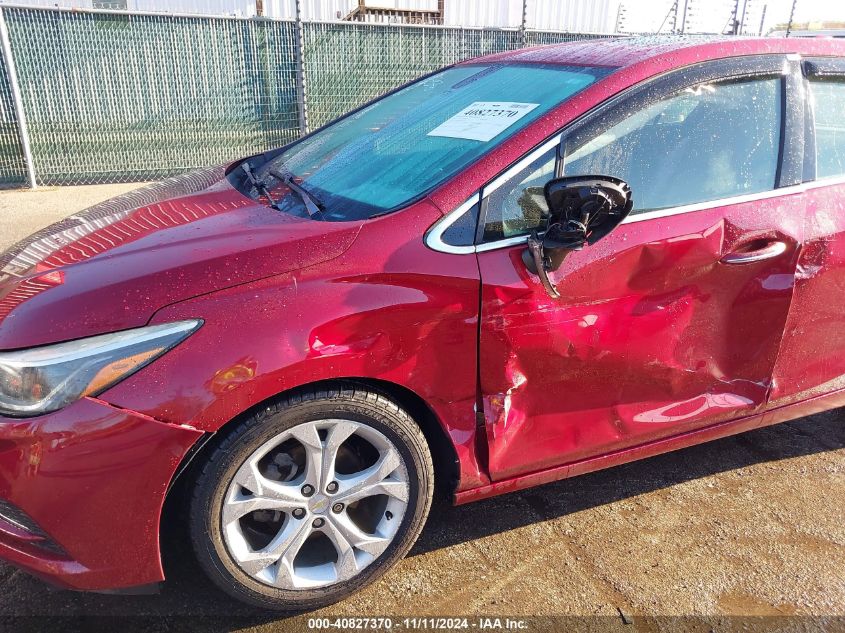 2018 Chevrolet Cruze Premier VIN: 3G1BF6SM0JS580556 Lot: 40827370