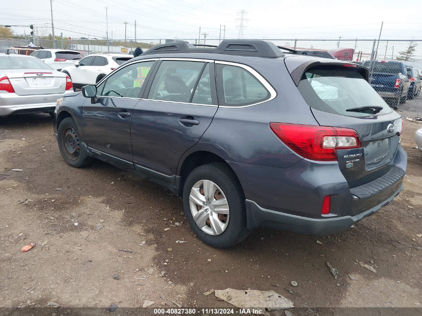 2015 Subaru Outback 2.5I VIN: 4S4BSBAC6F3245394 Lot: 40827380