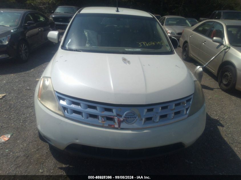 2004 Nissan Murano Sl VIN: JN8AZ08T24W222586 Lot: 40827396