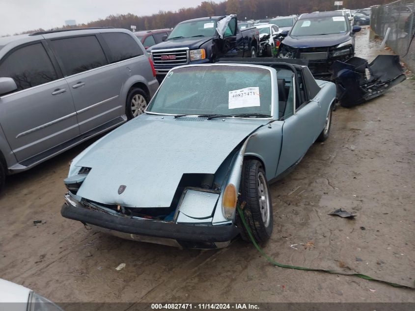 1974 Porsche 914 VIN: 00000004742900295 Lot: 40827471