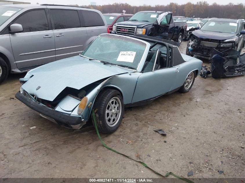 1974 Porsche 914 VIN: 00000004742900295 Lot: 40827471