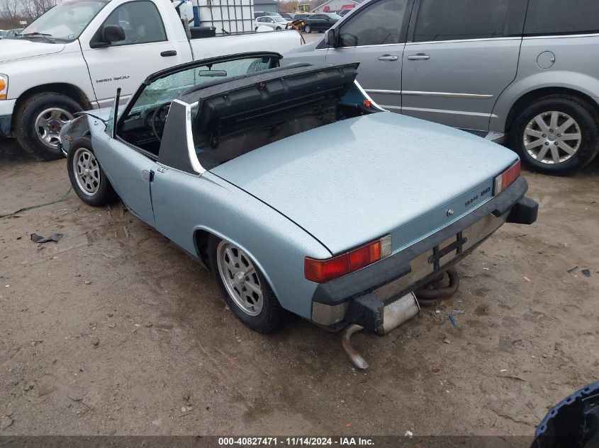 1974 Porsche 914 VIN: 00000004742900295 Lot: 40827471