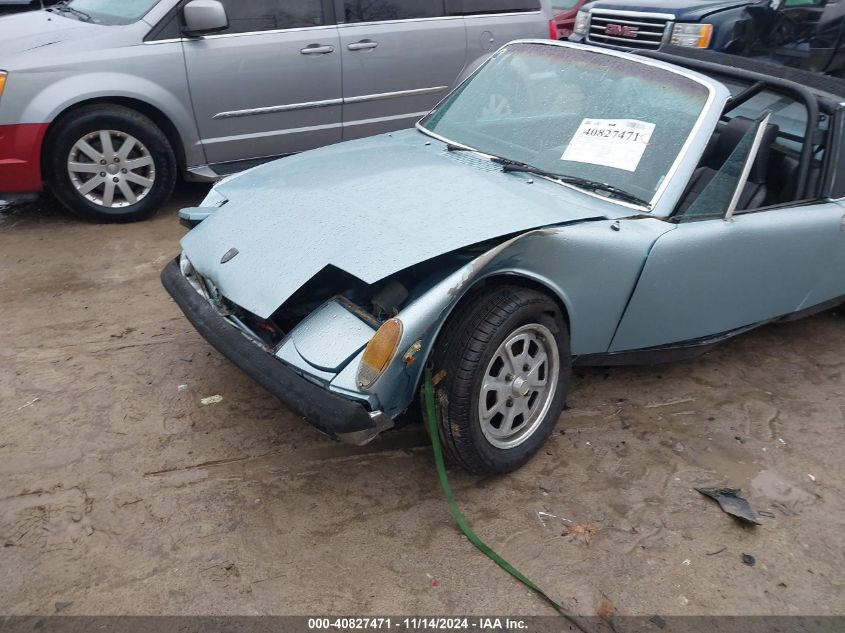 1974 Porsche 914 VIN: 00000004742900295 Lot: 40827471