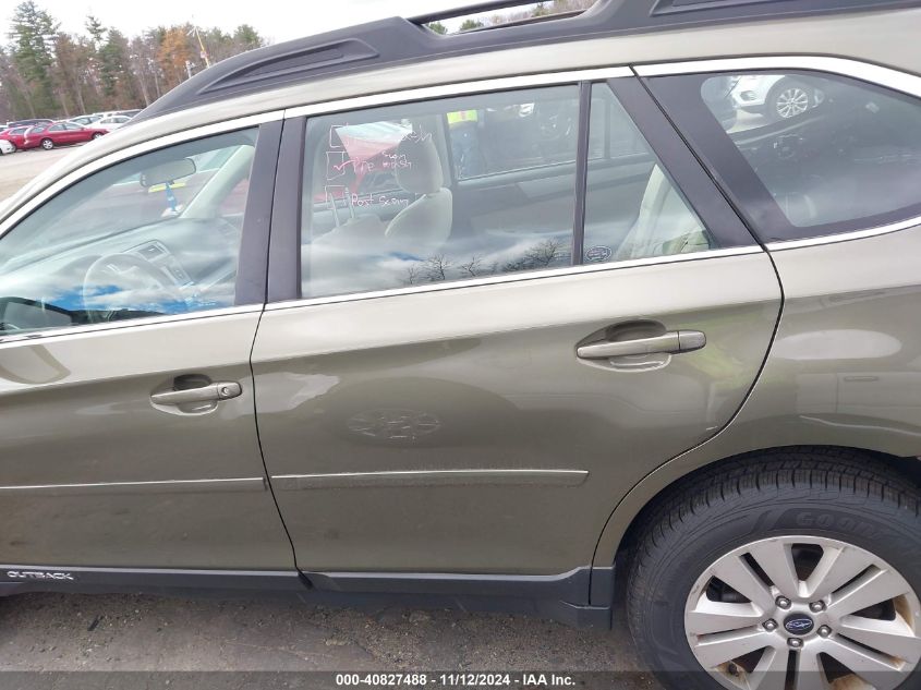 2019 Subaru Outback 2.5I VIN: 4S4BSABC9K3274486 Lot: 40827488