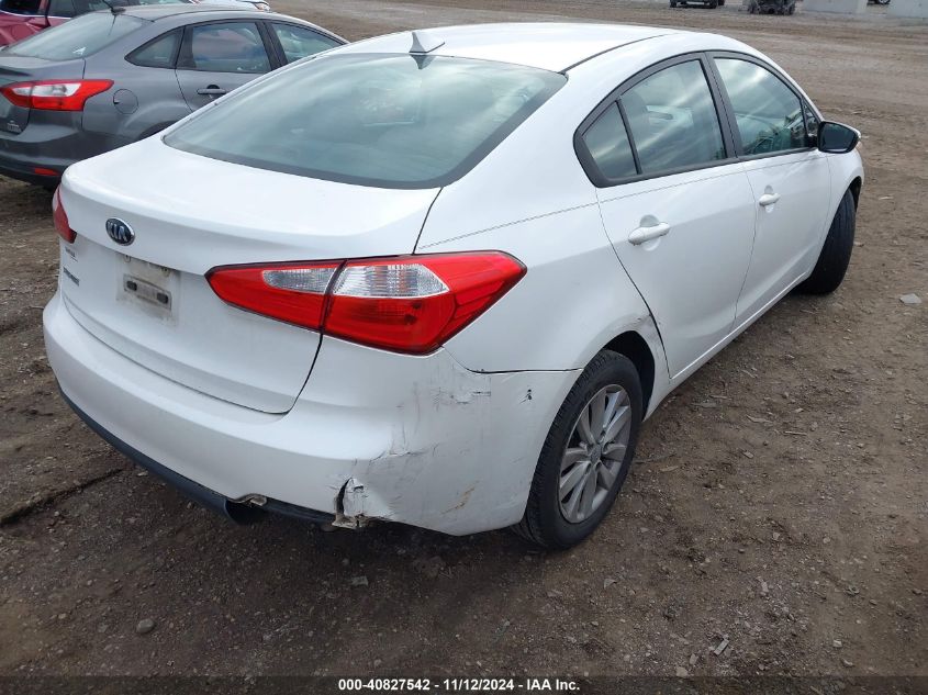 VIN KNAFX4A60E5250894 2014 KIA Forte, LX no.4