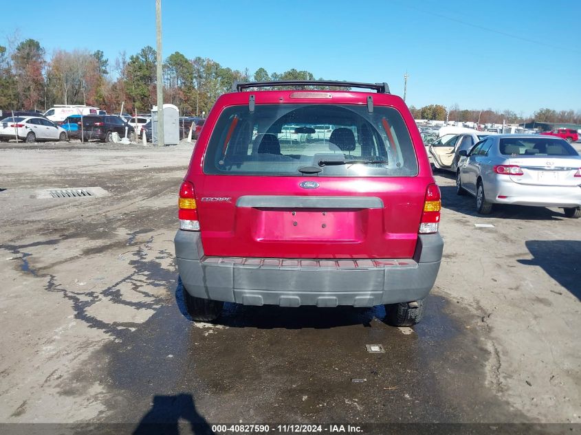 2006 Ford Escape Xls/Xls Manual VIN: 1FMYU02Z26KA39121 Lot: 40827590