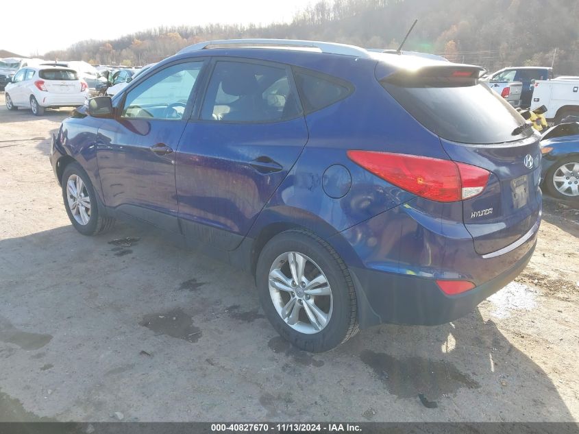 2013 Hyundai Tucson Gls VIN: KM8JU3AC1DU649304 Lot: 40827670