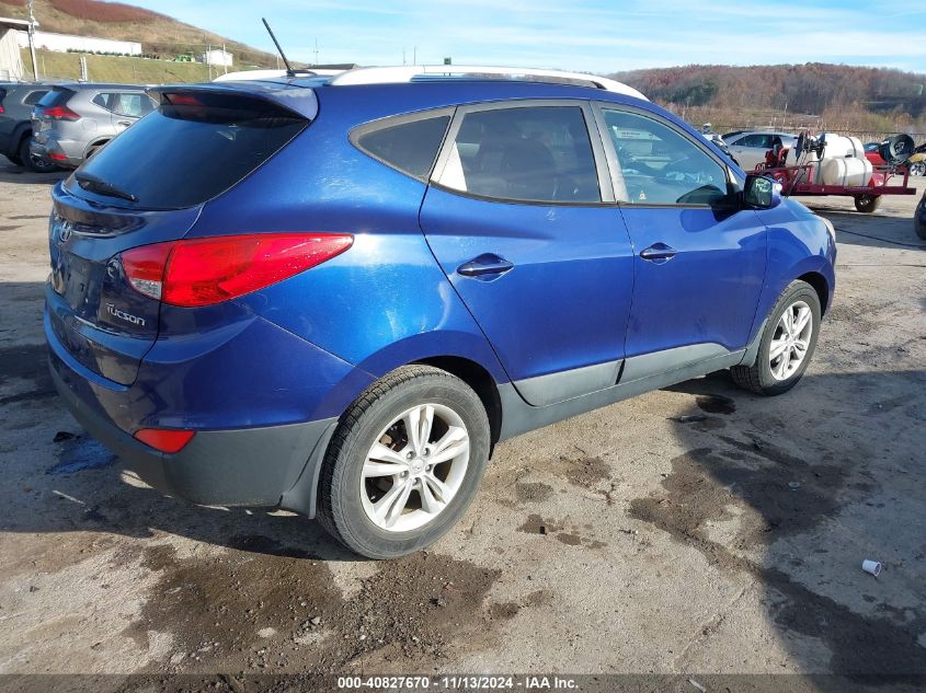 2013 Hyundai Tucson Gls VIN: KM8JU3AC1DU649304 Lot: 40827670