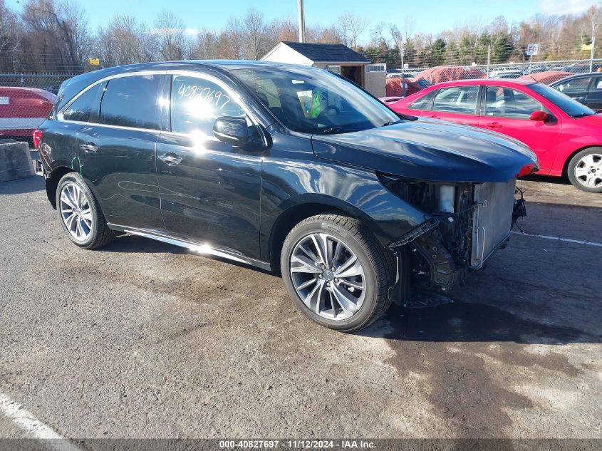 2018 Acura Mdx Technology Package Acurawatch Plus Pkg VIN: 5J8YD4H5XJL021244 Lot: 40827697