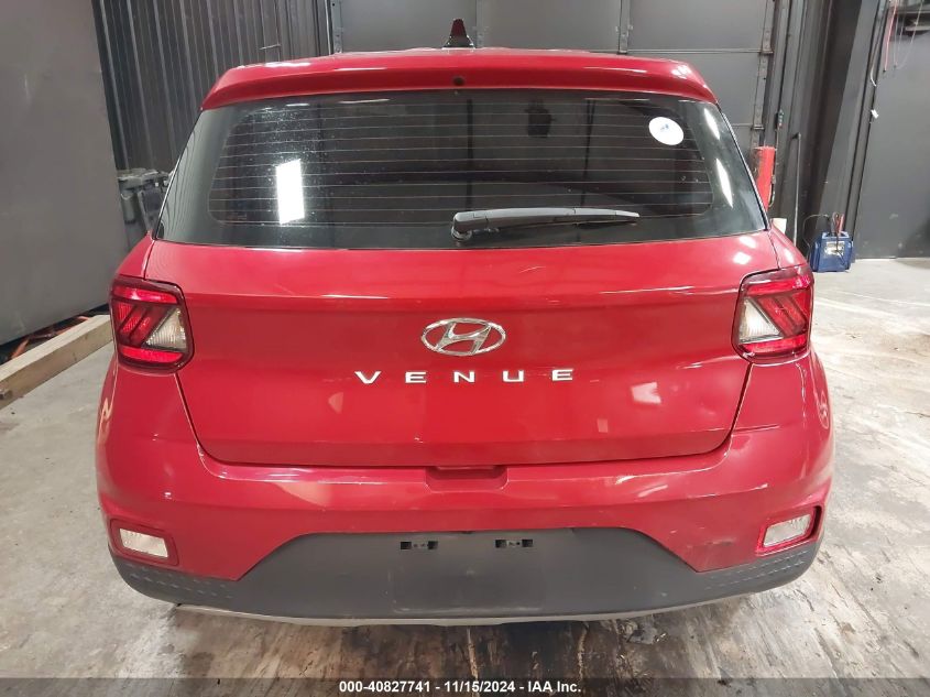 2022 Hyundai Venue Se VIN: KMHRB8A38NU201178 Lot: 40827741