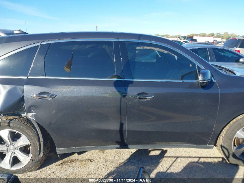 2015 Acura Mdx VIN: 5FRYD3H26FB014184 Lot: 40827790